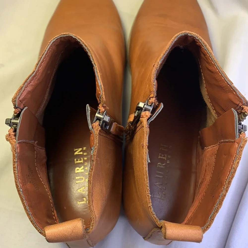 Lauren Ralph Lauren super soft glove leather ankle